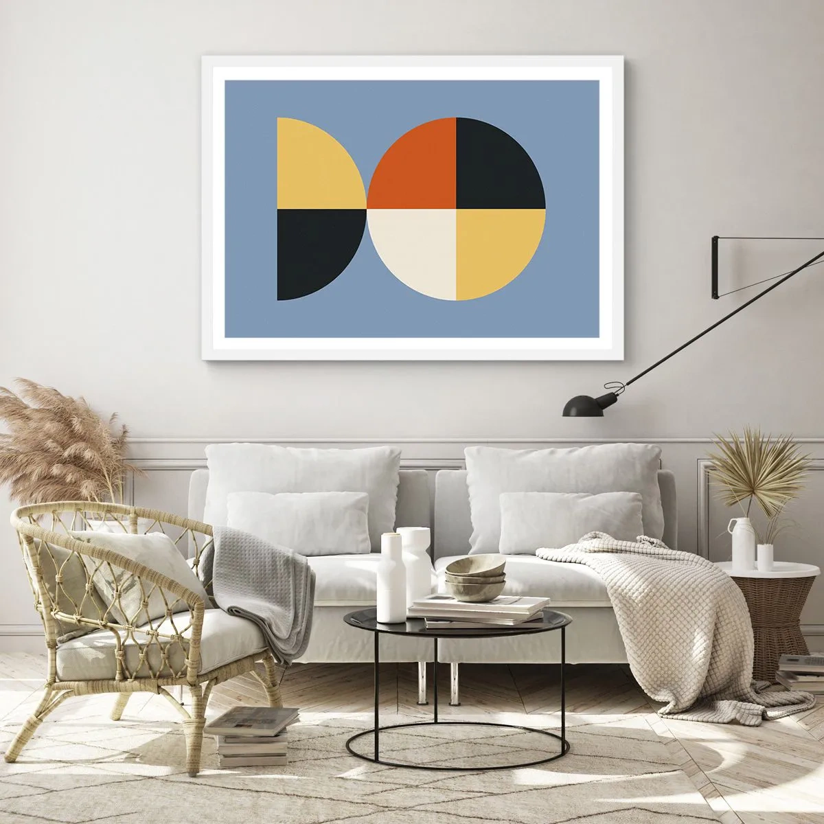 Poster în ramă albă - Uită-te și numără - 50x40 cm