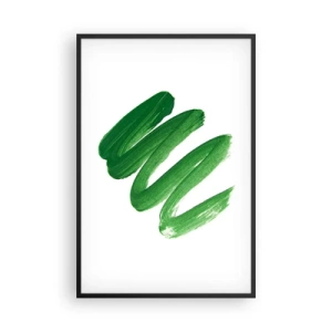 Poster în ramă neagră - Glumă verde - 61x91 cm