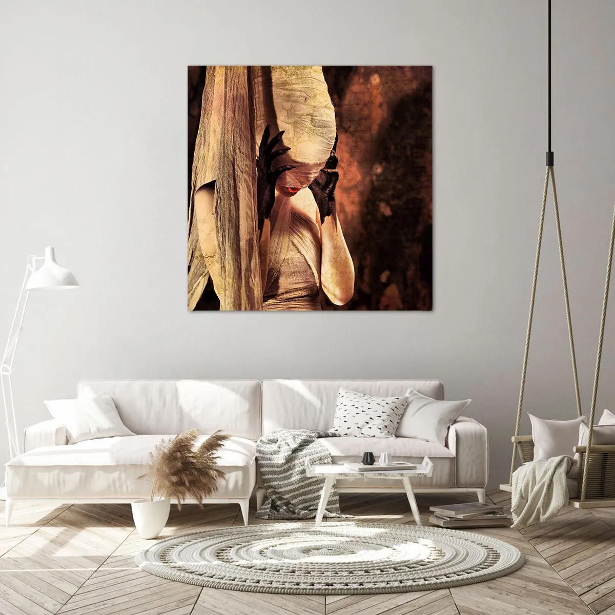 Tablou pe pânză - Între bine și rău - 60x60 cm