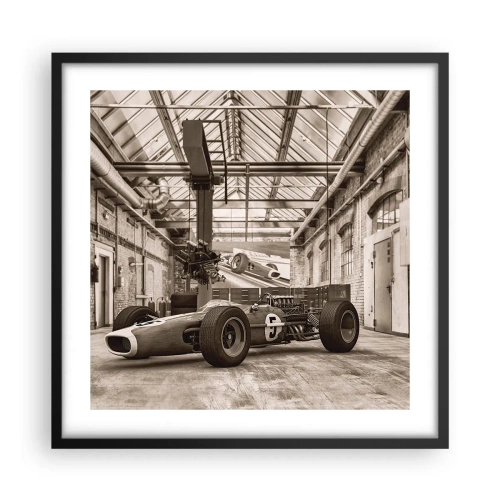 Poster în ramă neagră - Odihna învingătorului - 50x50 cm