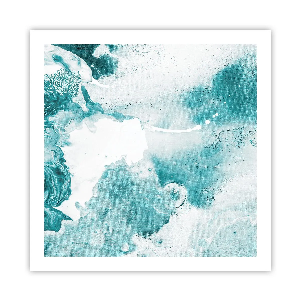 Poster - Câmpii inundabile de albastru - 60x60 cm