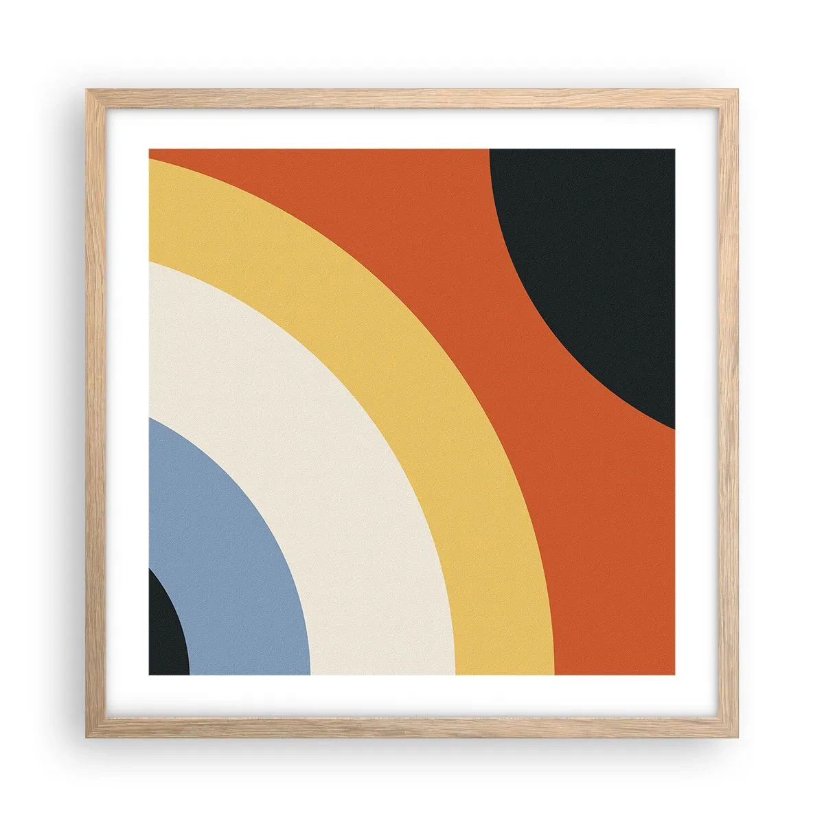 Poster în ramă de stejar deschis - Spre sine - 50x50 cm