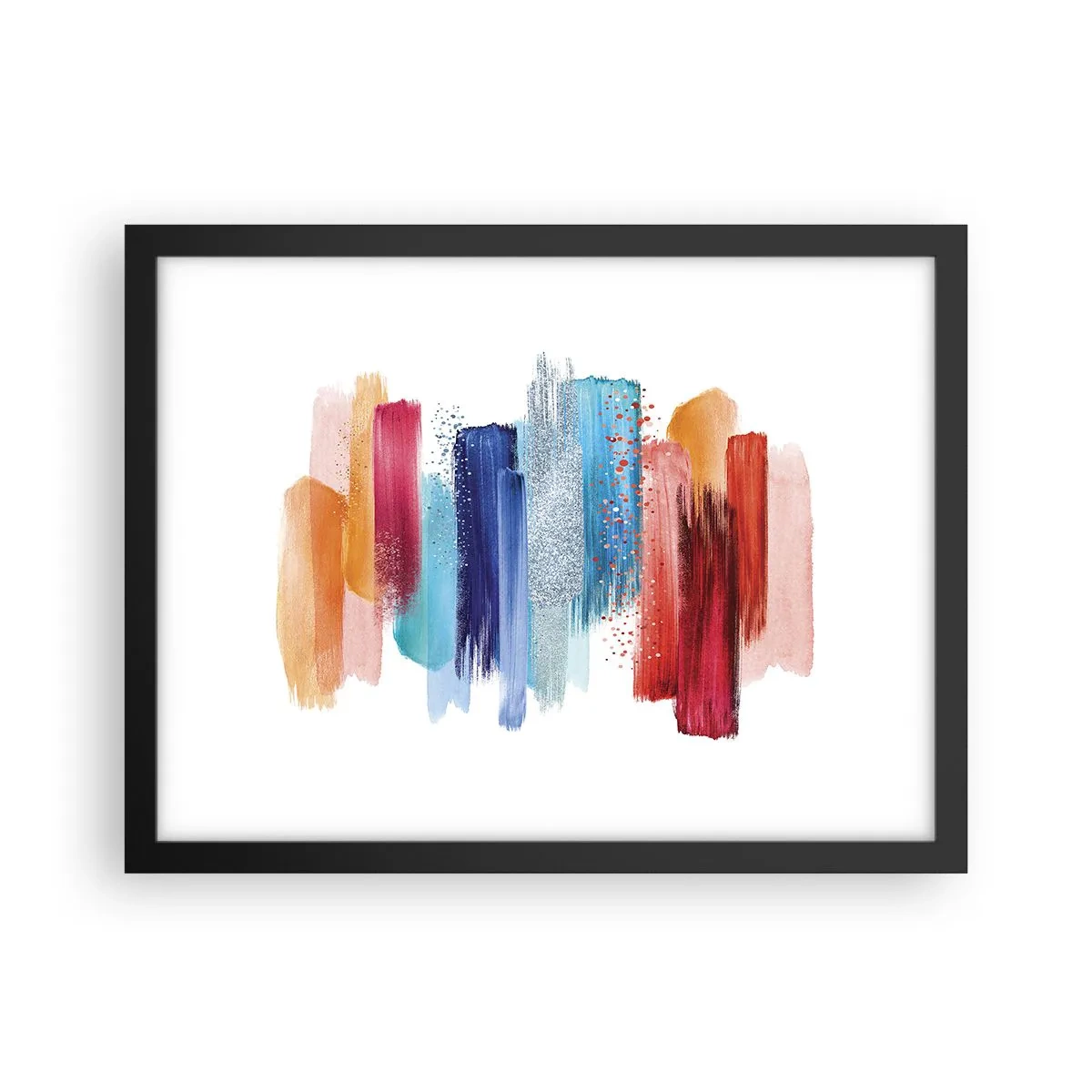 Poster în ramă neagră - Sus și jos - 40x30 cm