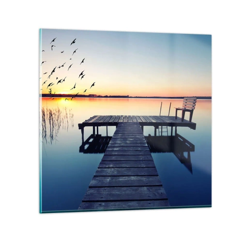 Tablou pe sticlă - A fost o zi bună - 70x70 cm