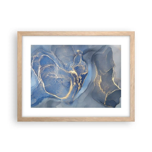 Poster în ramă de stejar deschis - Praf de aur - 40x30 cm