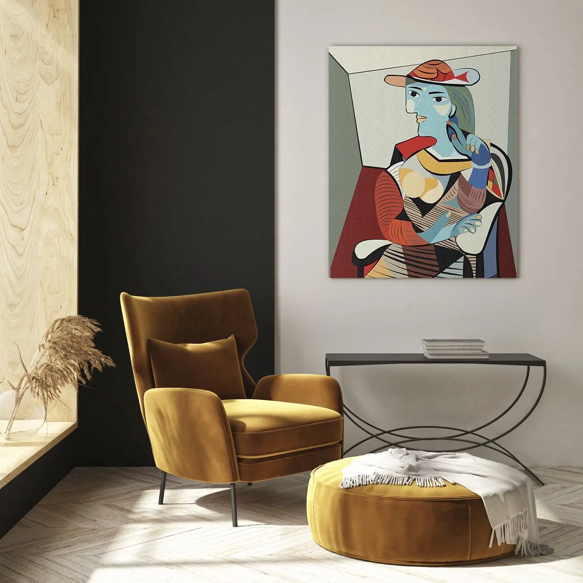 Tablou pe sticlă - Prin ochii lui Picasso - 50x70 cm