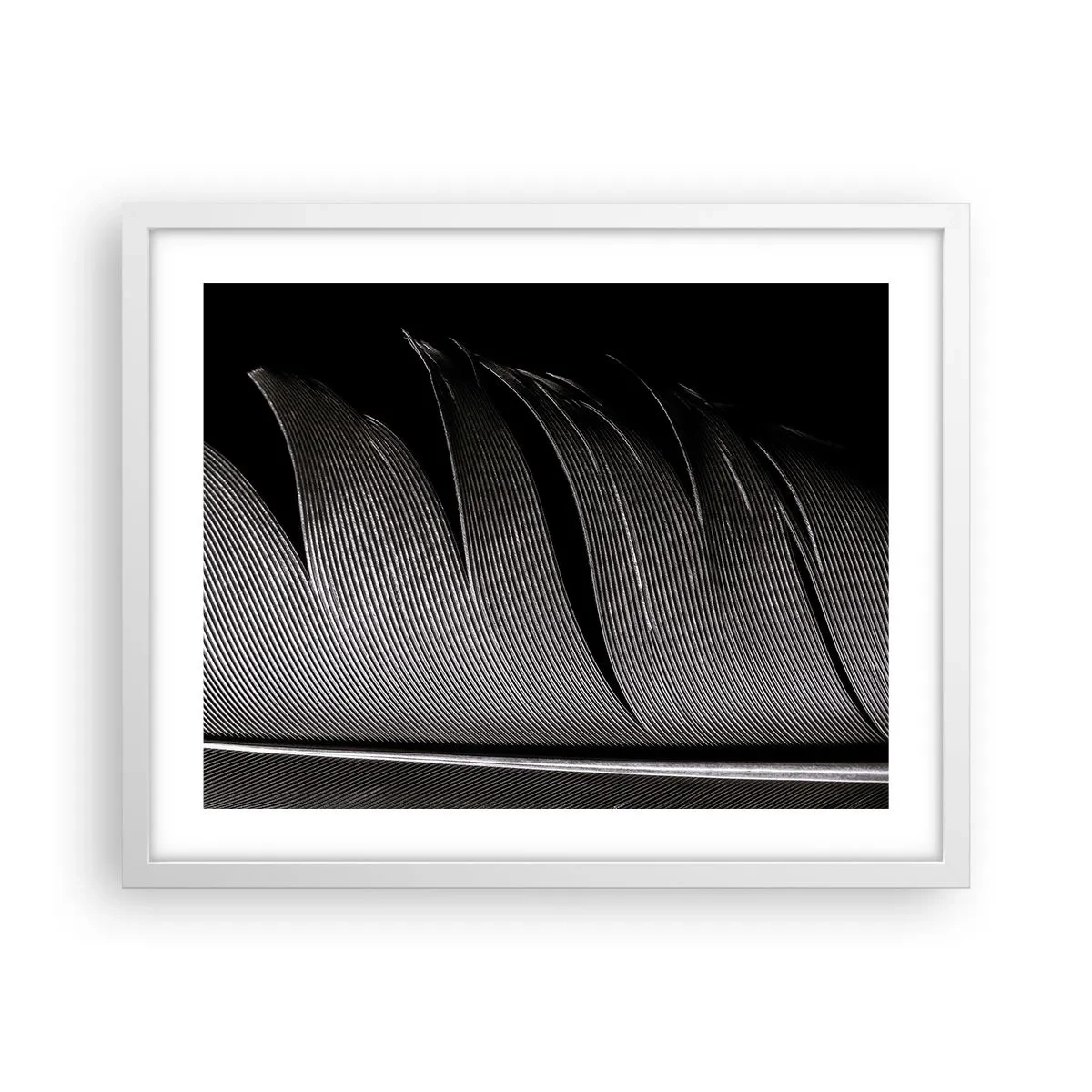 Poster în ramă albă - Pana - o construcție minunată - 50x40 cm