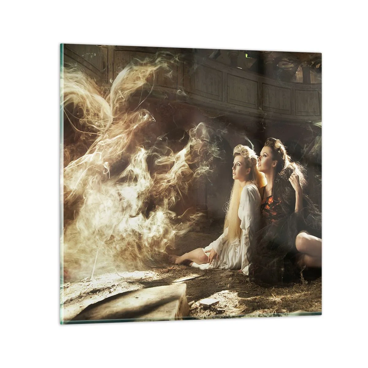 Tablou pe sticlă - Și poezia s-a născut - 40x40 cm