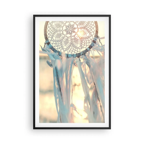 Poster în ramă neagră - Totem de dantelă - 61x91 cm