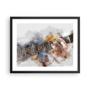 Poster în ramă neagră - Poezie între corzi - 50x40 cm