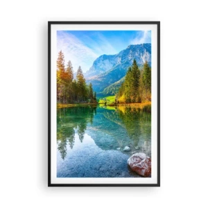 Poster în ramă neagră - Blândețea toamnei - 61x91 cm