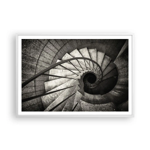 Poster în ramă albă - În sus și în jos - 100x70 cm