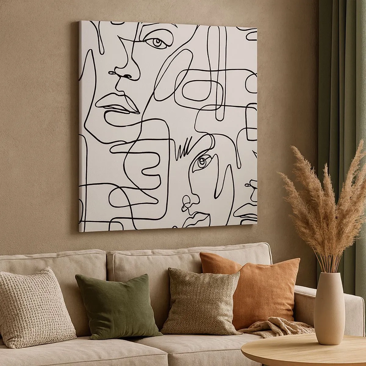 Tablou pe pânză - Într-o încurcătură de emoții - 30x30 cm