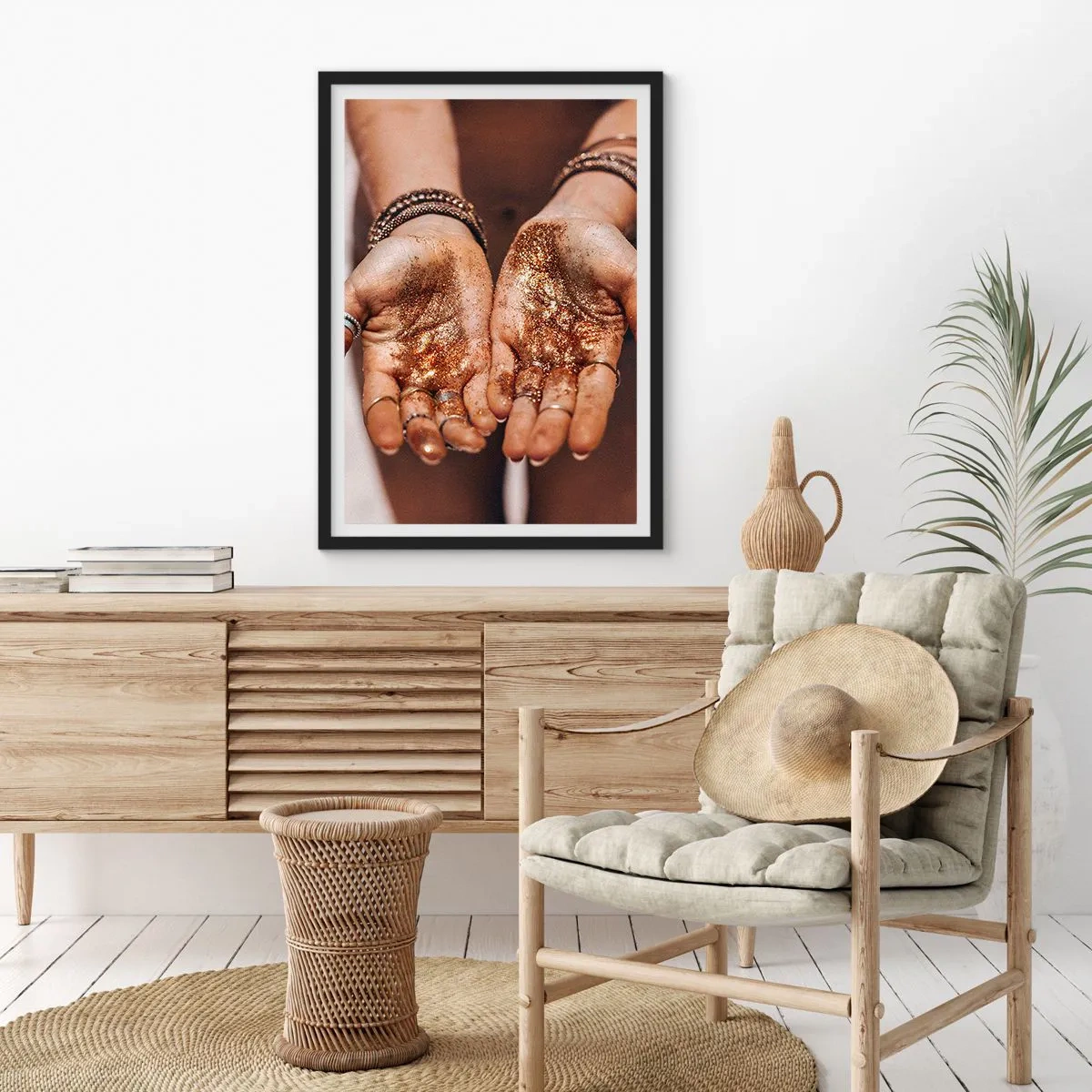 Poster în ramă neagră - Un cadou pentru tine - 50x70 cm