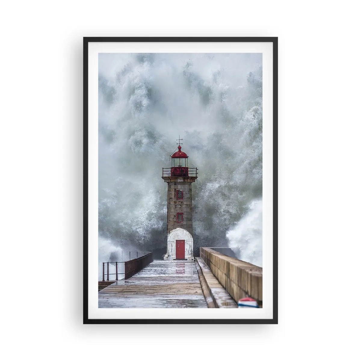 Poster în ramă neagră - Zgomotul apelor, sunetul vântului - 61x91 cm