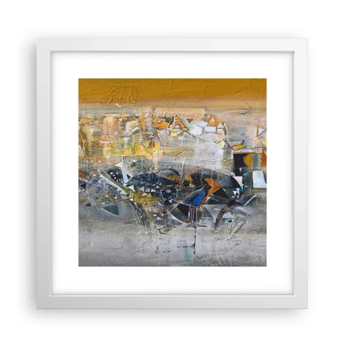 Poster în ramă albă - Totul va fi bine - 30x30 cm