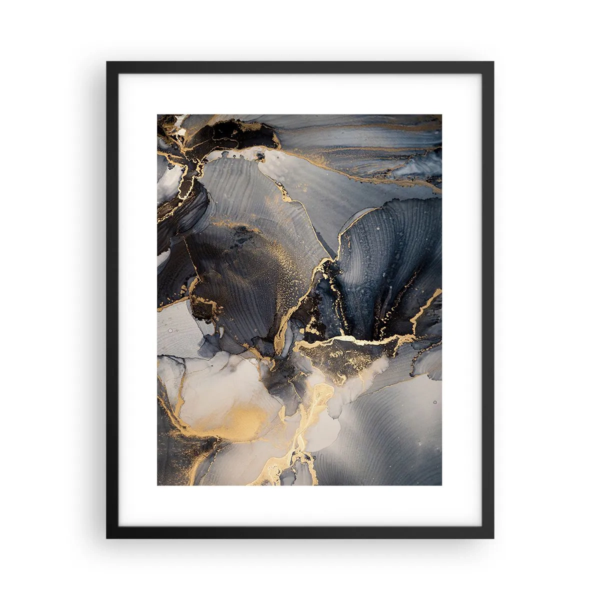 Poster în ramă neagră - Viața unei pietre - 40x50 cm