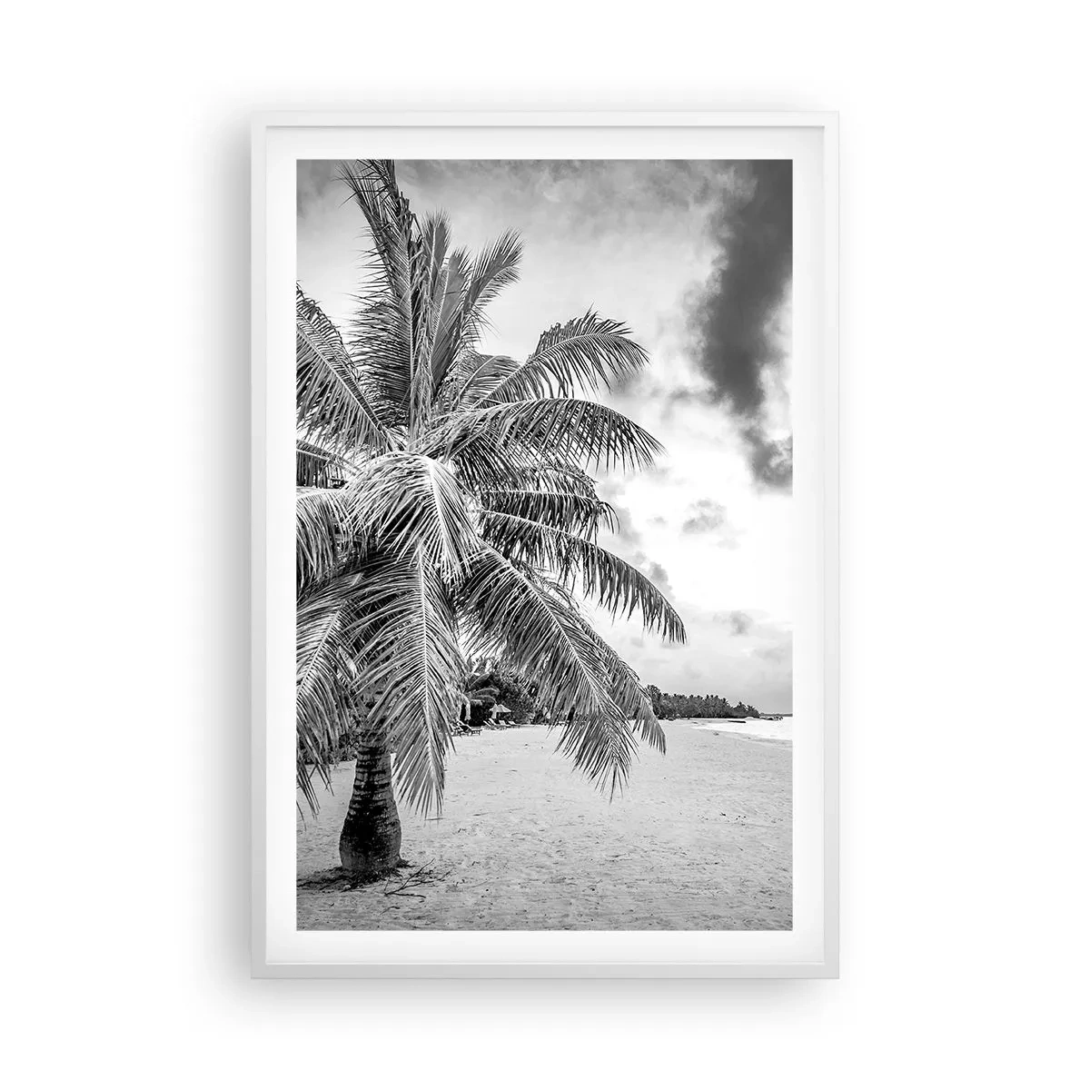 Poster în ramă albă - Când tânjești după singurătate... - 61x91 cm