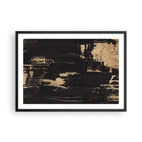 Poster în ramă neagră - O urmă de atingere - 70x50 cm