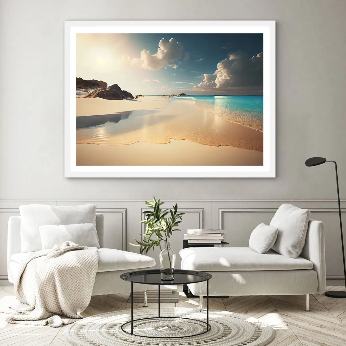 Poster în ramă albă - O zi de vis - 100x70 cm