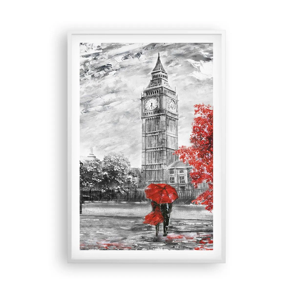 Poster în ramă albă - O zi excitantă - 61x91 cm