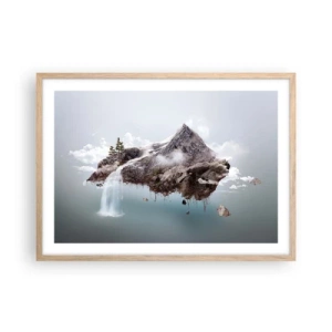 Poster în ramă de stejar deschis - Prin ochii unui suprarealist - 70x50 cm