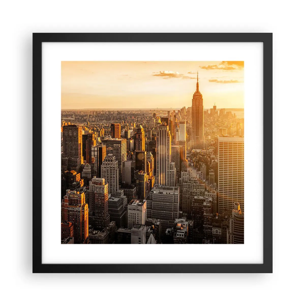 Poster în ramă neagră - Crescând la soare - 40x40 cm