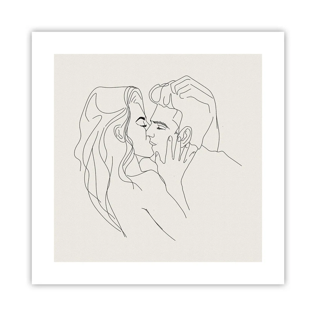 Poster - Încurcați în sentimente - 40x40 cm