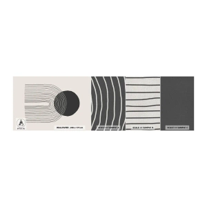 Mostră tapet Premium Canvas - Tremurând și încrezător - Abstracția, Bucată, Minimalism - 100x30 cm