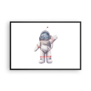 Poster în ramă neagră - Pe curând! - 91x61 cm