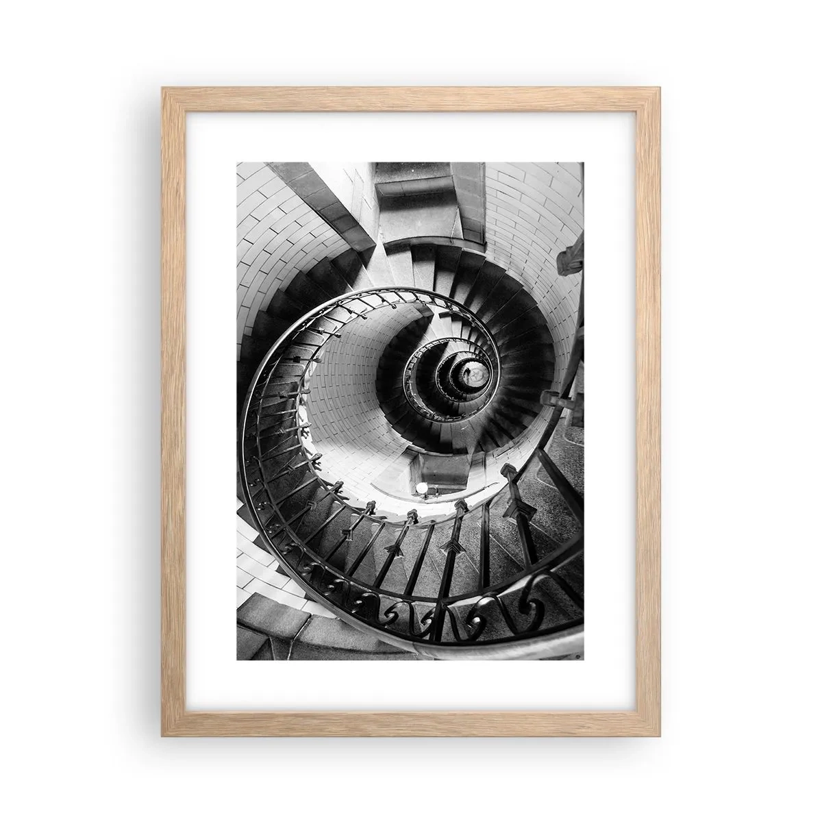 Poster în ramă de stejar deschis - Din ce în ce mai sus - 30x40 cm