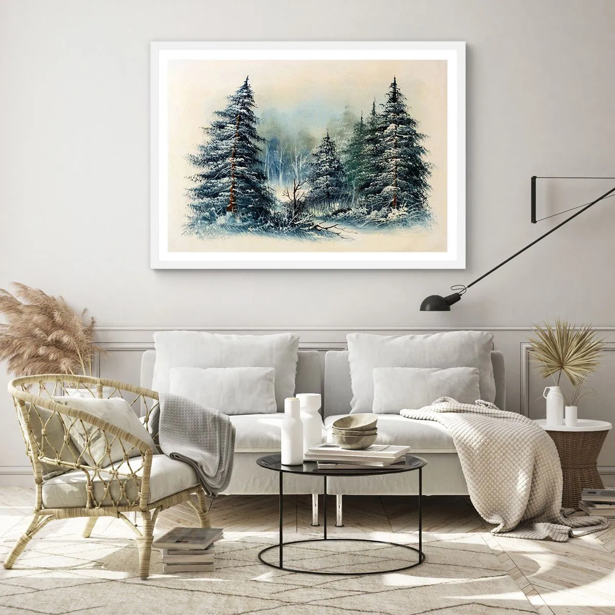 Poster în ramă albă - Gata pentru Crăciun - 40x30 cm