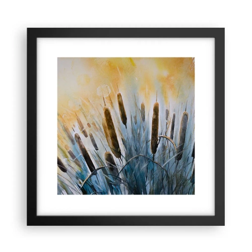 Poster în ramă neagră - Răcoarea apei, căldura soarelui - 30x30 cm