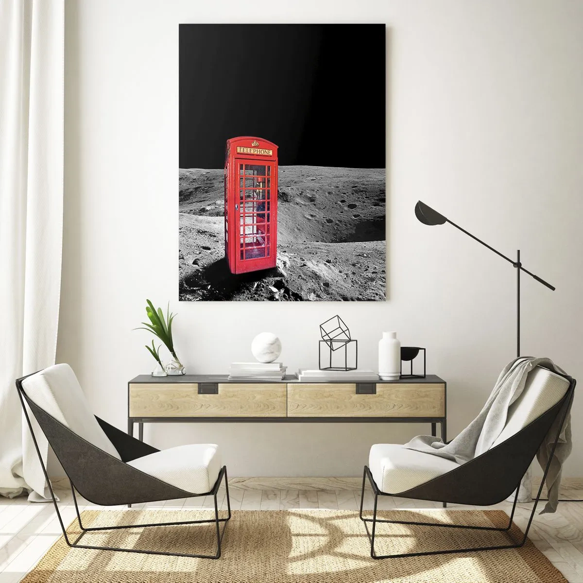Tablou pe sticlă - Glumă cosmică - 70x100 cm