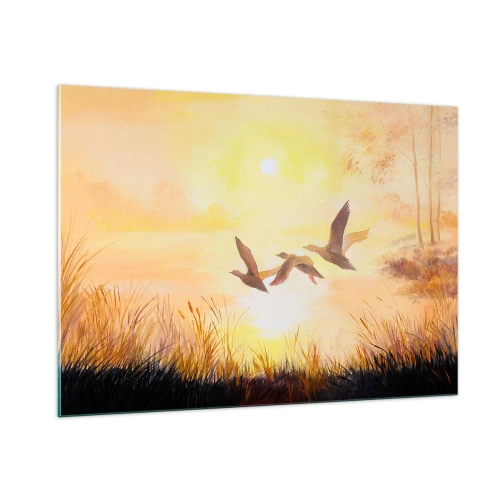 Tablou pe sticlă - Începutul unei lungi călătorii - 100x70 cm