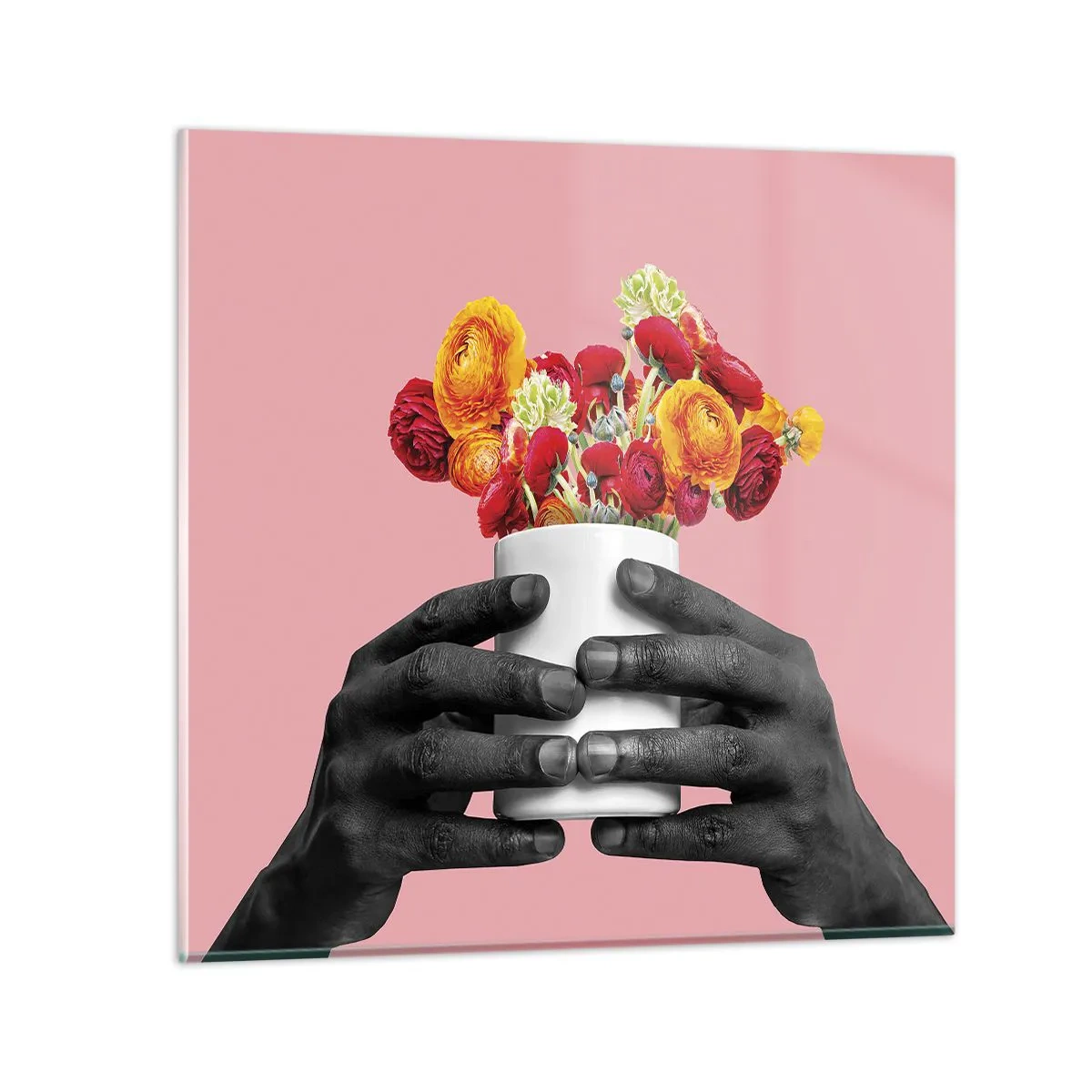 Tablou pe sticlă - Apoteoza vieții - 30x30 cm