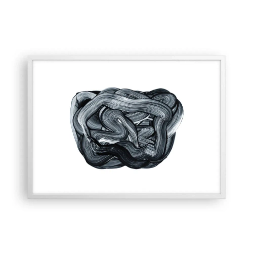 Poster în ramă albă - Nu este atât de simplu - 70x50 cm