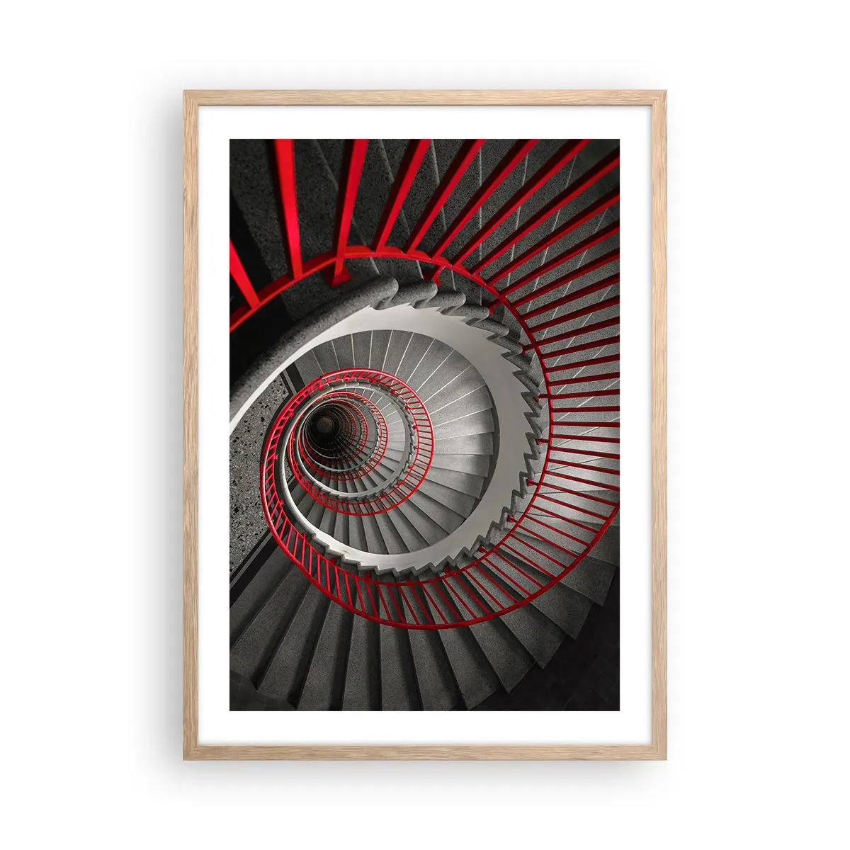 Poster în ramă de stejar deschis - Jocuri arhitecturale - 50x70 cm