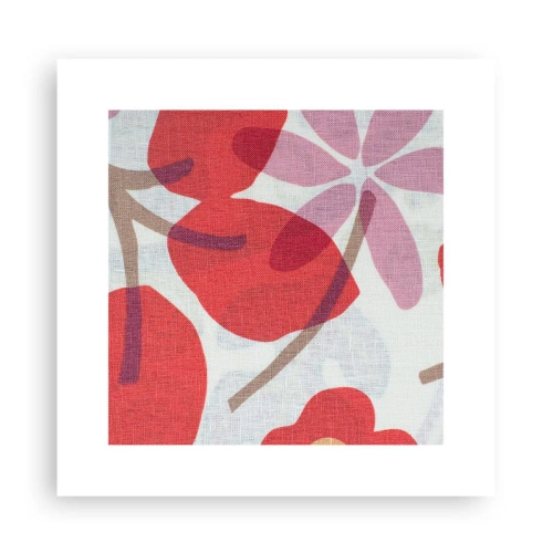 Poster - Aranjament floral în roz - 30x30 cm