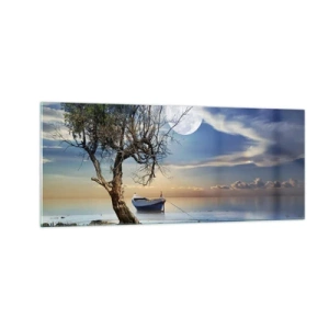 Tablou pe sticlă - Este acesta sfârșitul sau începutul? - 100x40 cm