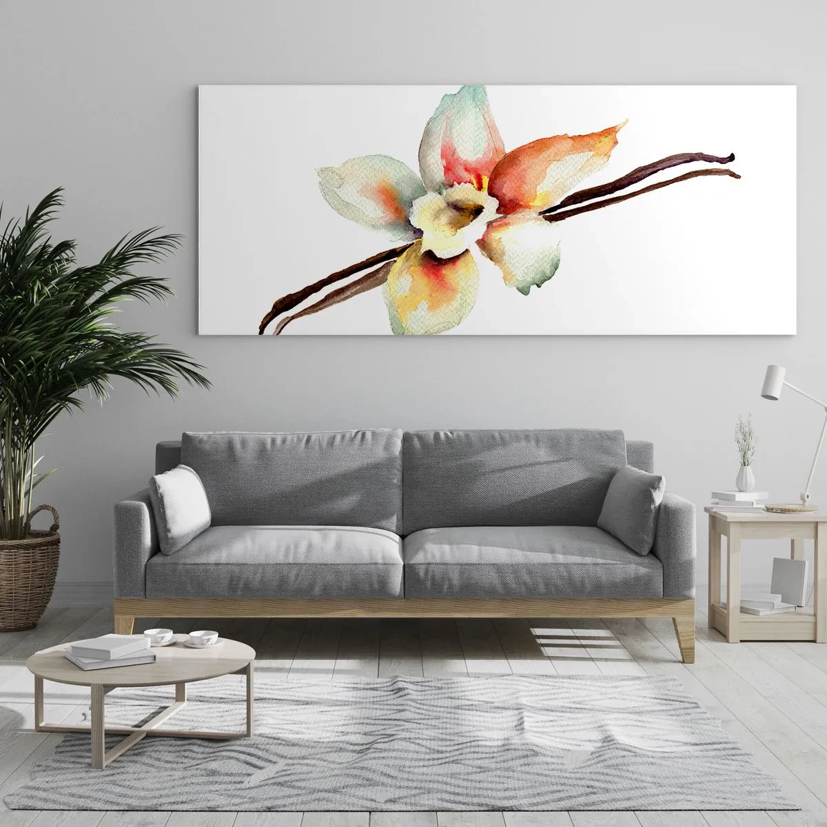 Tablou pe sticlă - Dulceața stropită - 90x30 cm