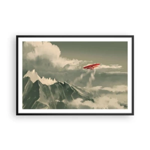 Poster în ramă neagră - Un pionier neînfricat - 91x61 cm