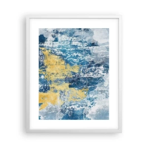 Poster în ramă albă - Abstracție de vreme - 40x50 cm