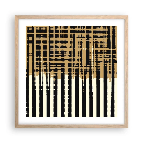 Poster în ramă de stejar deschis - Abstracție arhitecturală - 50x50 cm
