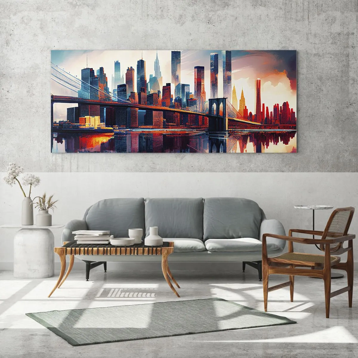 Tablou pe sticlă - New York fenomenal - 160x50 cm