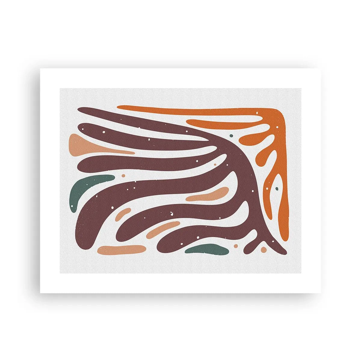 Poster - Compoziție organică radială - 50x40 cm