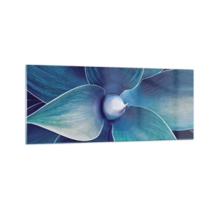 Tablou pe sticlă - A furat albastrul de la cer - 100x40 cm