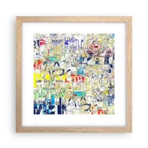 Poster în ramă de stejar deschis - Pur și simplu plăcut pentru ochi - 30x30 cm