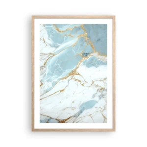 Poster în ramă de stejar deschis - Bogăția pietrei - 50x70 cm