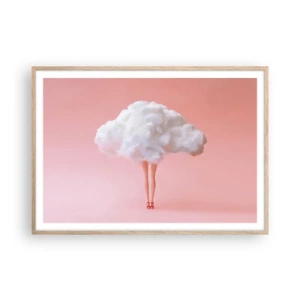 Poster în ramă de stejar deschis - Dulce promisiune - 100x70 cm